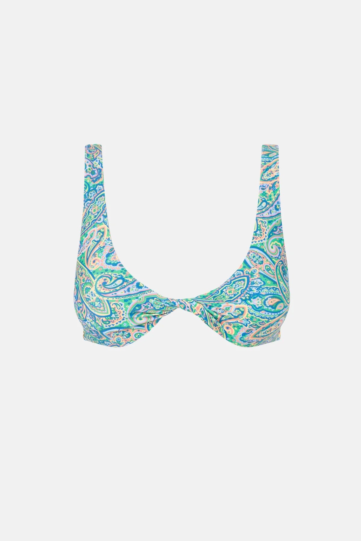 Cabo Paisley Twist Front Top