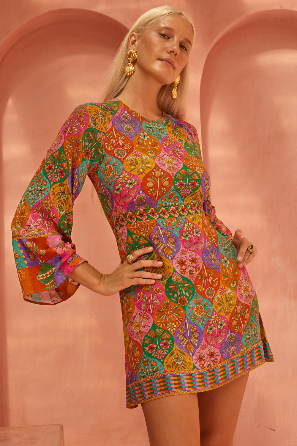 Quincey Mini Dress in Kasbah