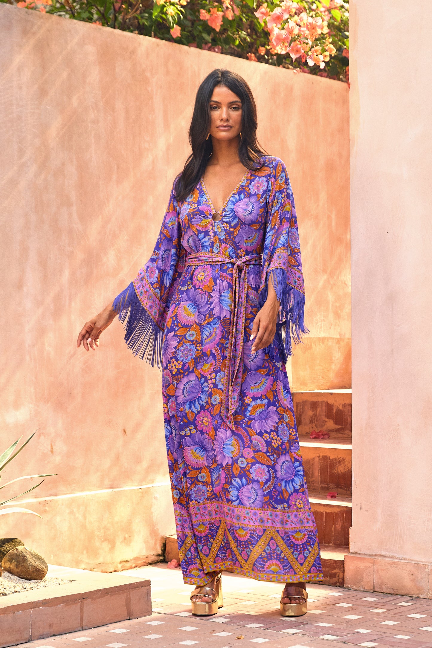 Muse Maxi Dress in Violeta