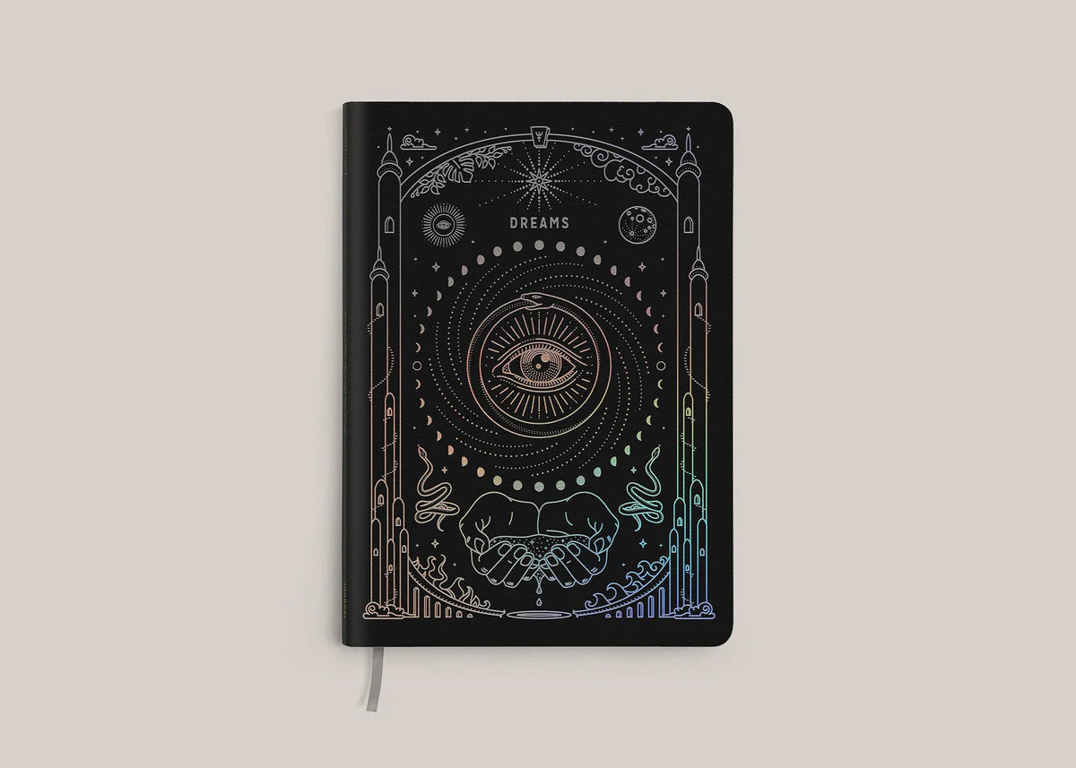 A5 Ether Dream Journal: Black/Silver Holo