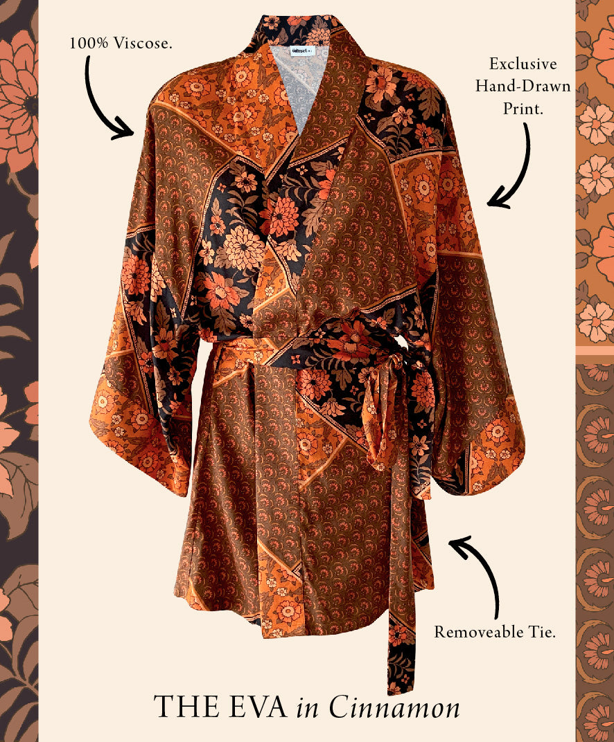 Eva Kimono in Cinnamon
