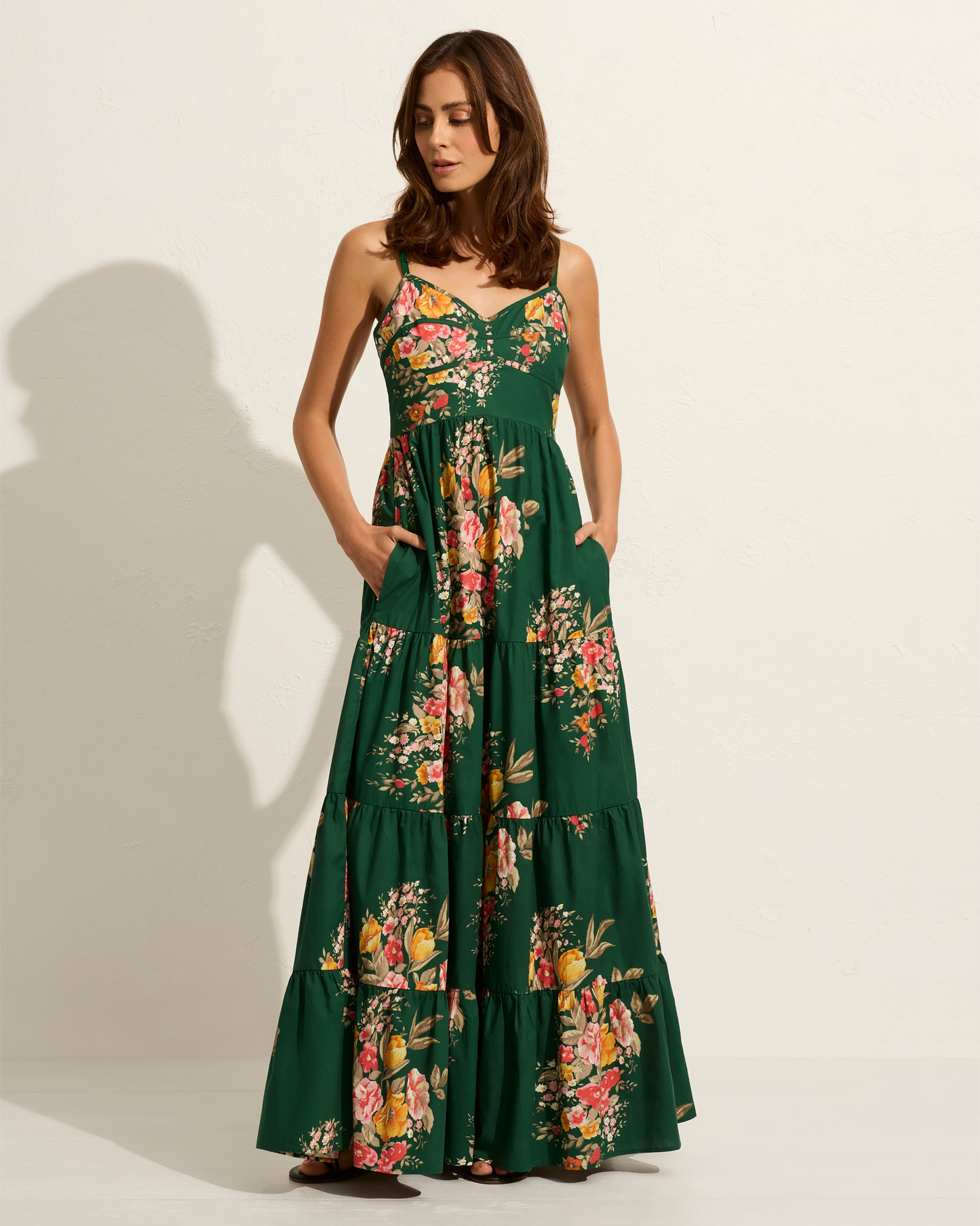 Liberty Maxi Dress in Emerald Green