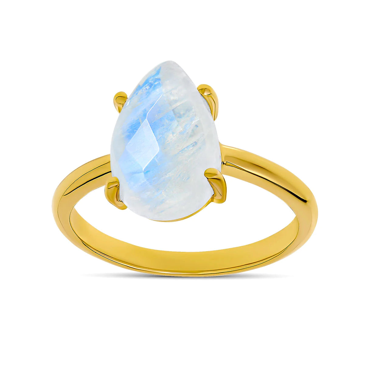 Moonlit Moonstone Ring Gold