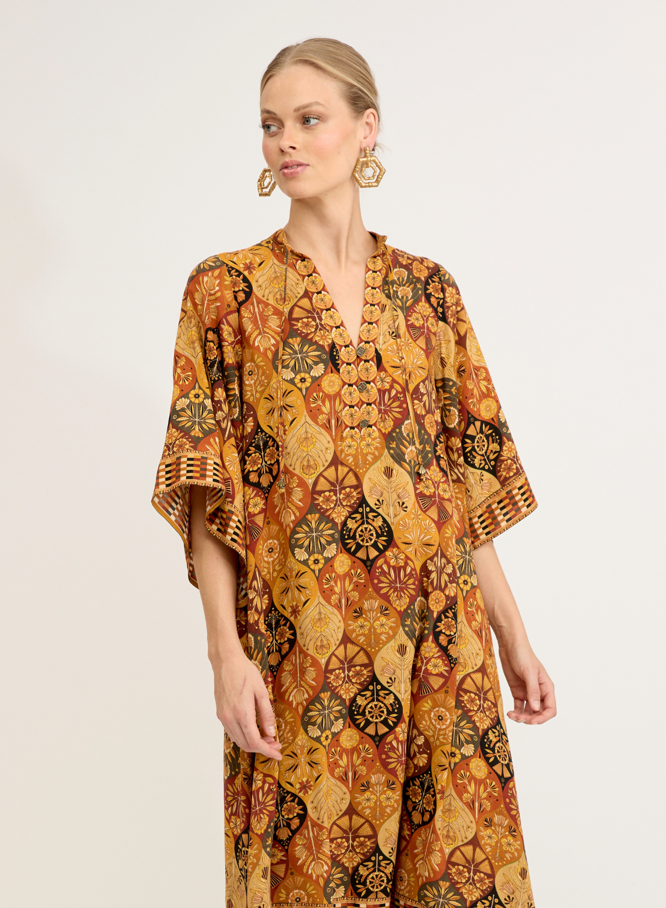 Montana Midi Dress in Desert Night