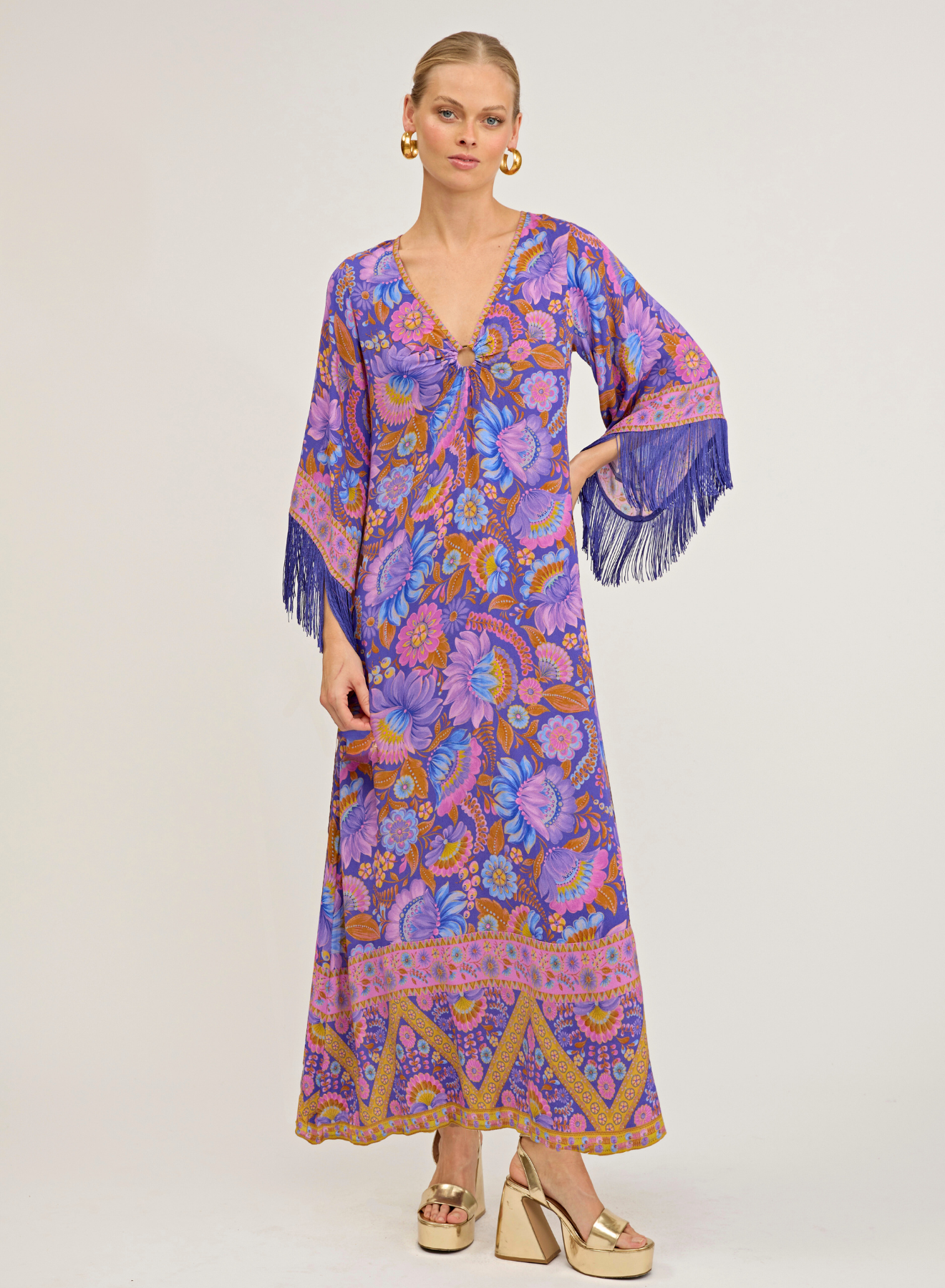 Muse Maxi Dress in Violeta