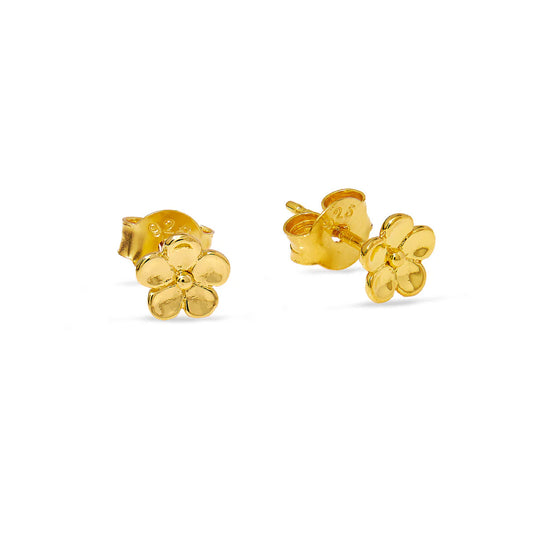 Forget Me Not Studs in Gold