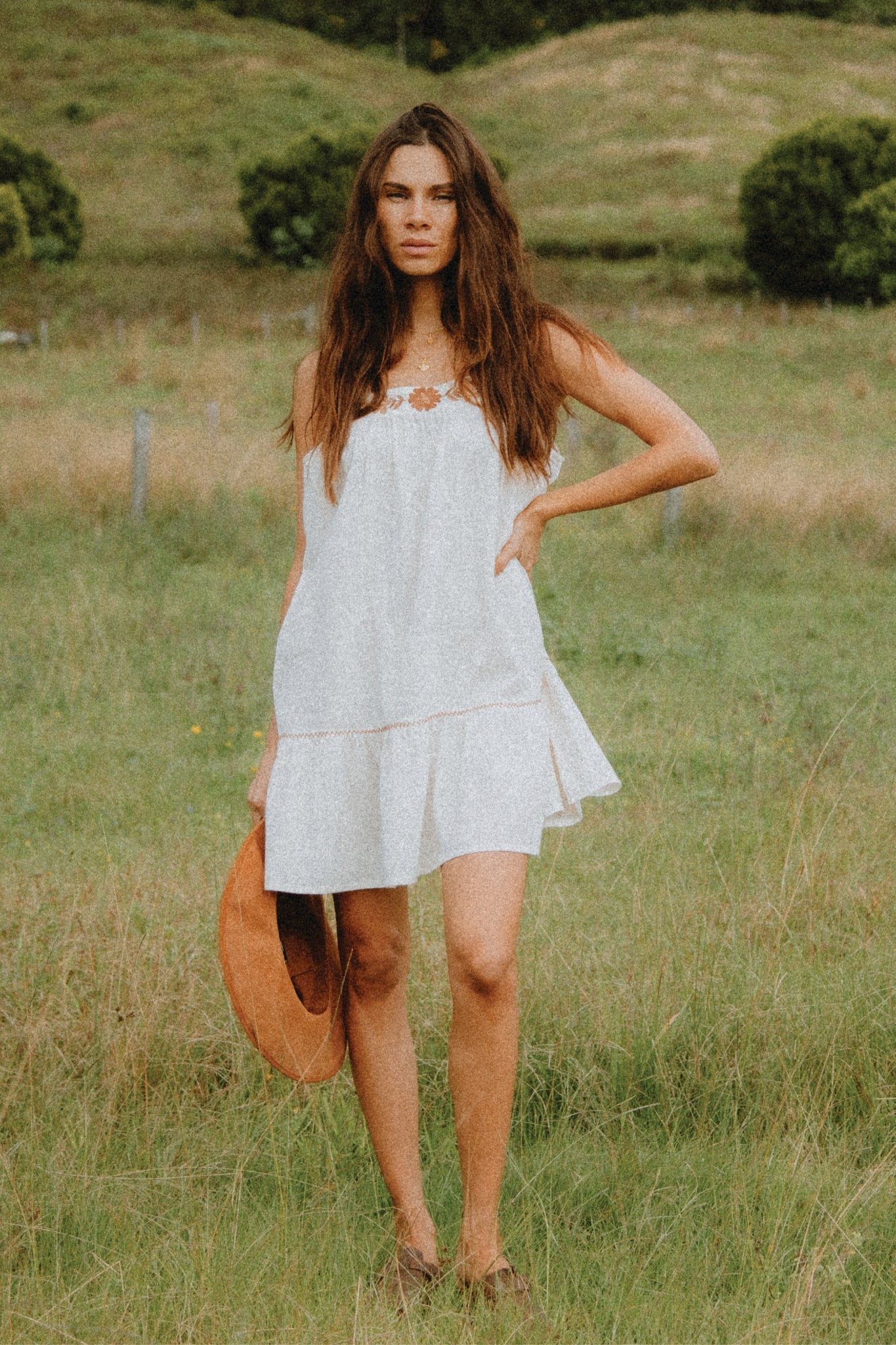 Chloe Mini Dress in Pearl