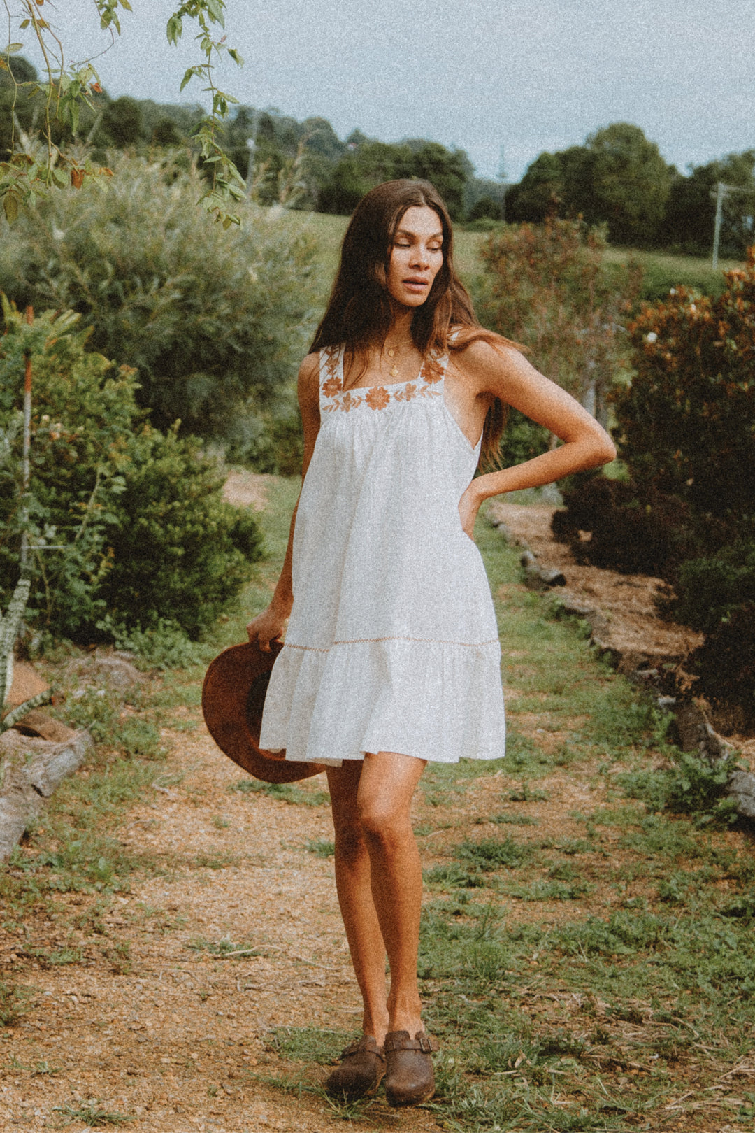 Chloe Mini Dress in Pearl